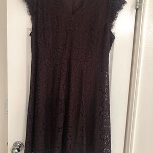 H&M Lace Detail Top in Brown